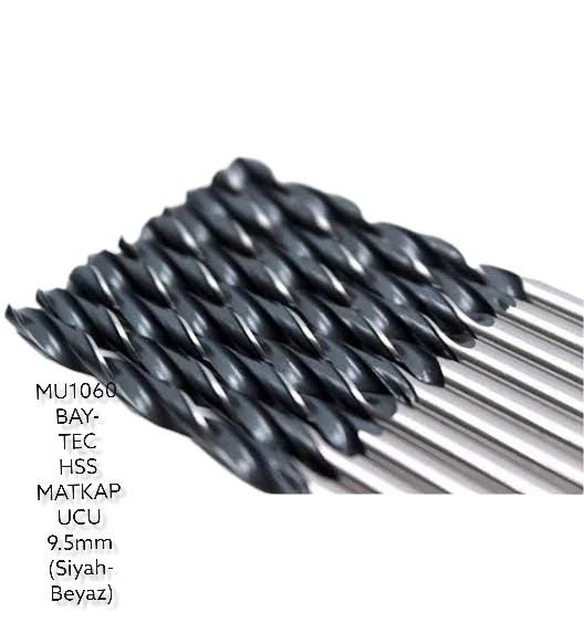 MU1060   Bay-Tec Hss Matkap Ucu 9.5mm (Siyah-Beyaz) Fiyatı, Yorumları ve Özellikleri