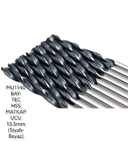 MU1140   Bay-Tec Hss Matkap Ucu 13.5mm (Siyah-Beyaz)