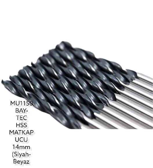 MU1150   Bay-Tec Hss Matkap Ucu 14mm (Siyah-Beyaz)