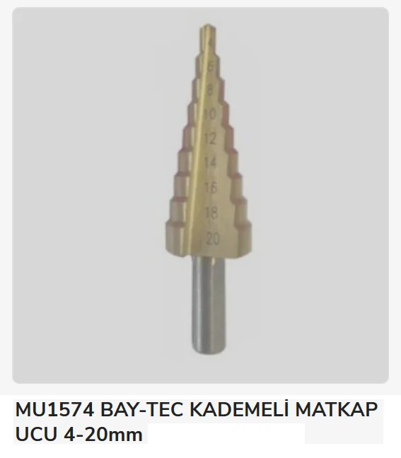 Mu1574   Bay-Tec Kademeli Matkap Ucu 4-20Mm