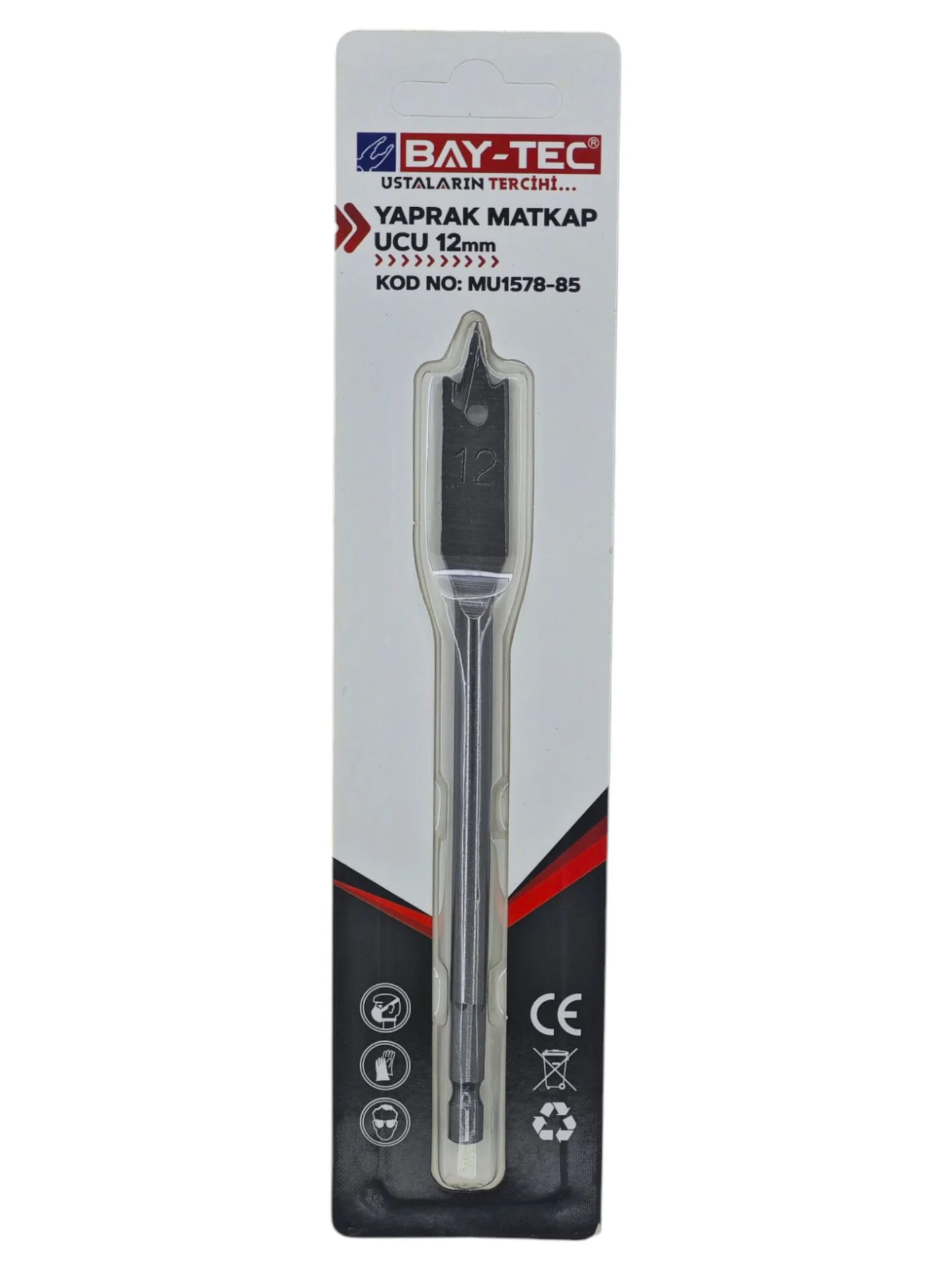 MU1578-85   Bay-Tec Yaprak Matkap Ucu 12mm