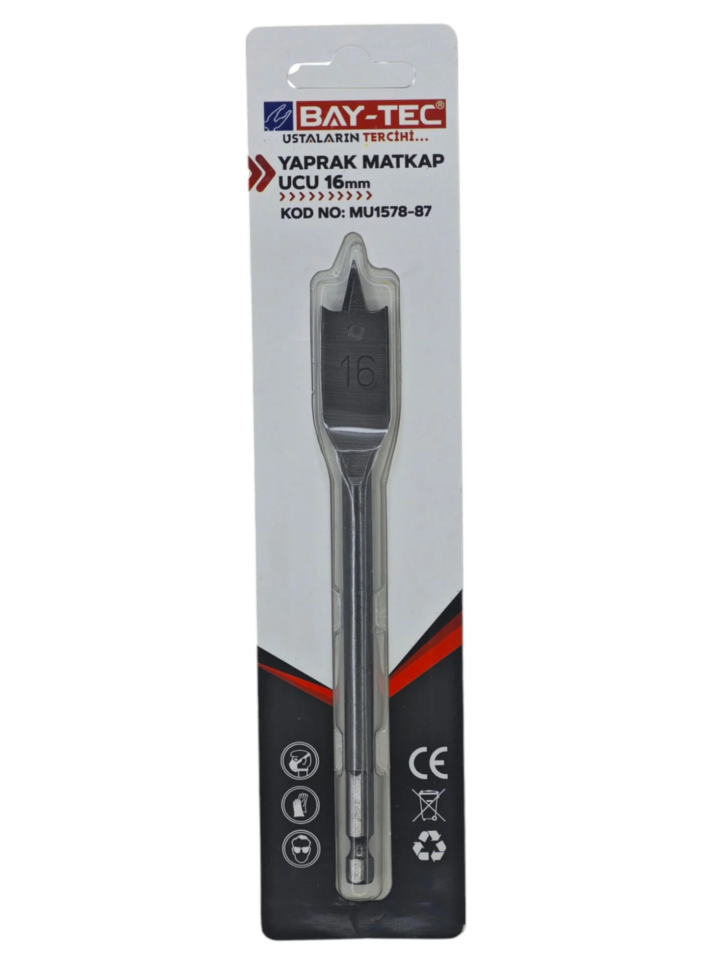 MU1578-87   Bay-Tec Yaprak Matkap Ucu 16mm