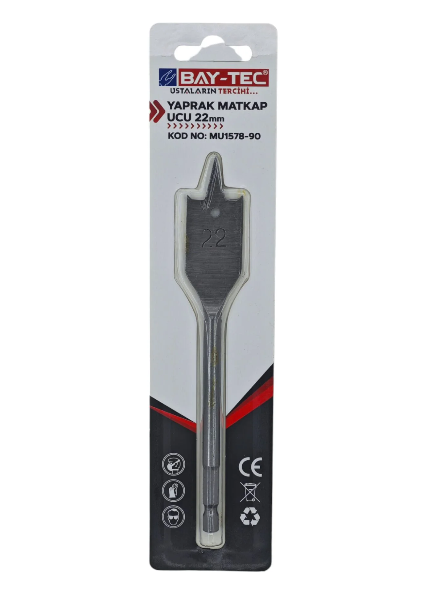 MU1578-90   Bay-Tec Yaprak Matkap Ucu 22mm
