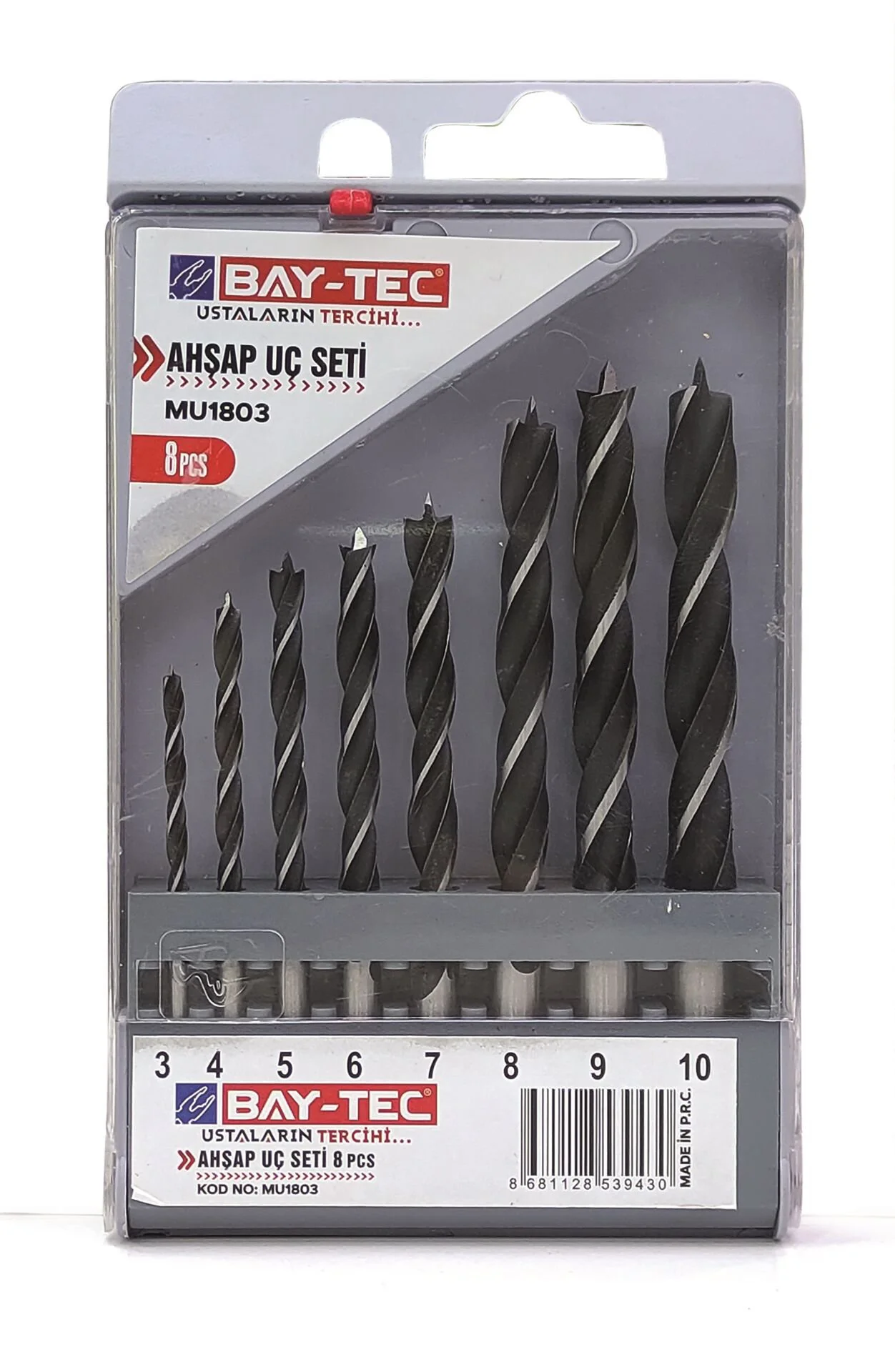 Mu1803   Bay-Tec Ahşap Uç Seti 8Prç