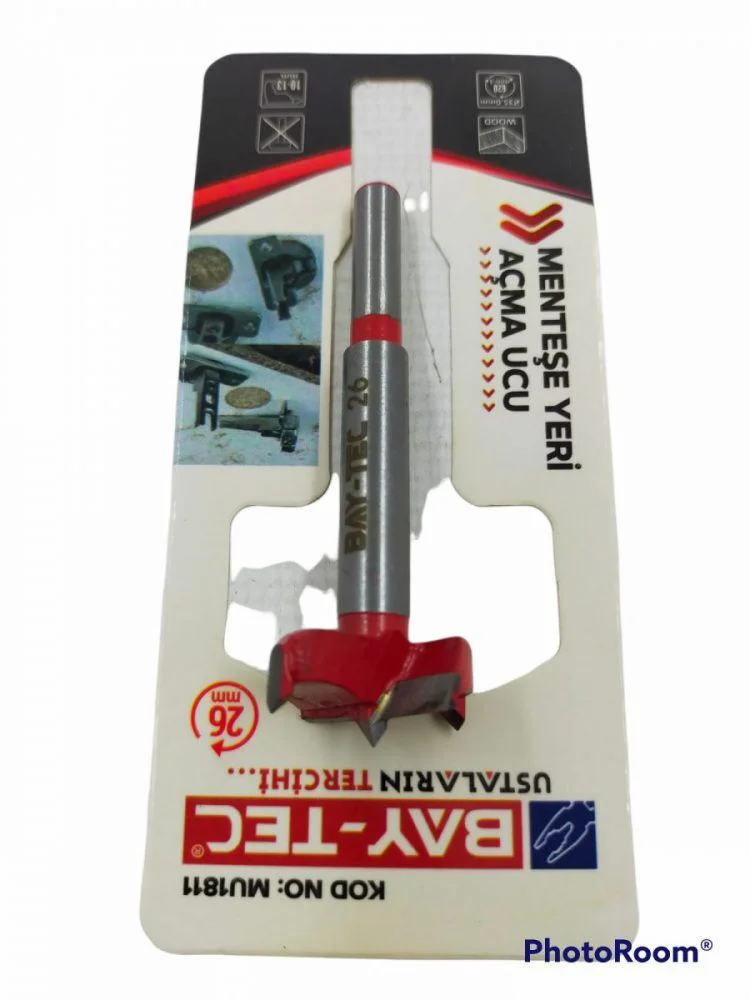 MU1811   Bay-Tec Menteşe Yeri Açma Ucu 26mm