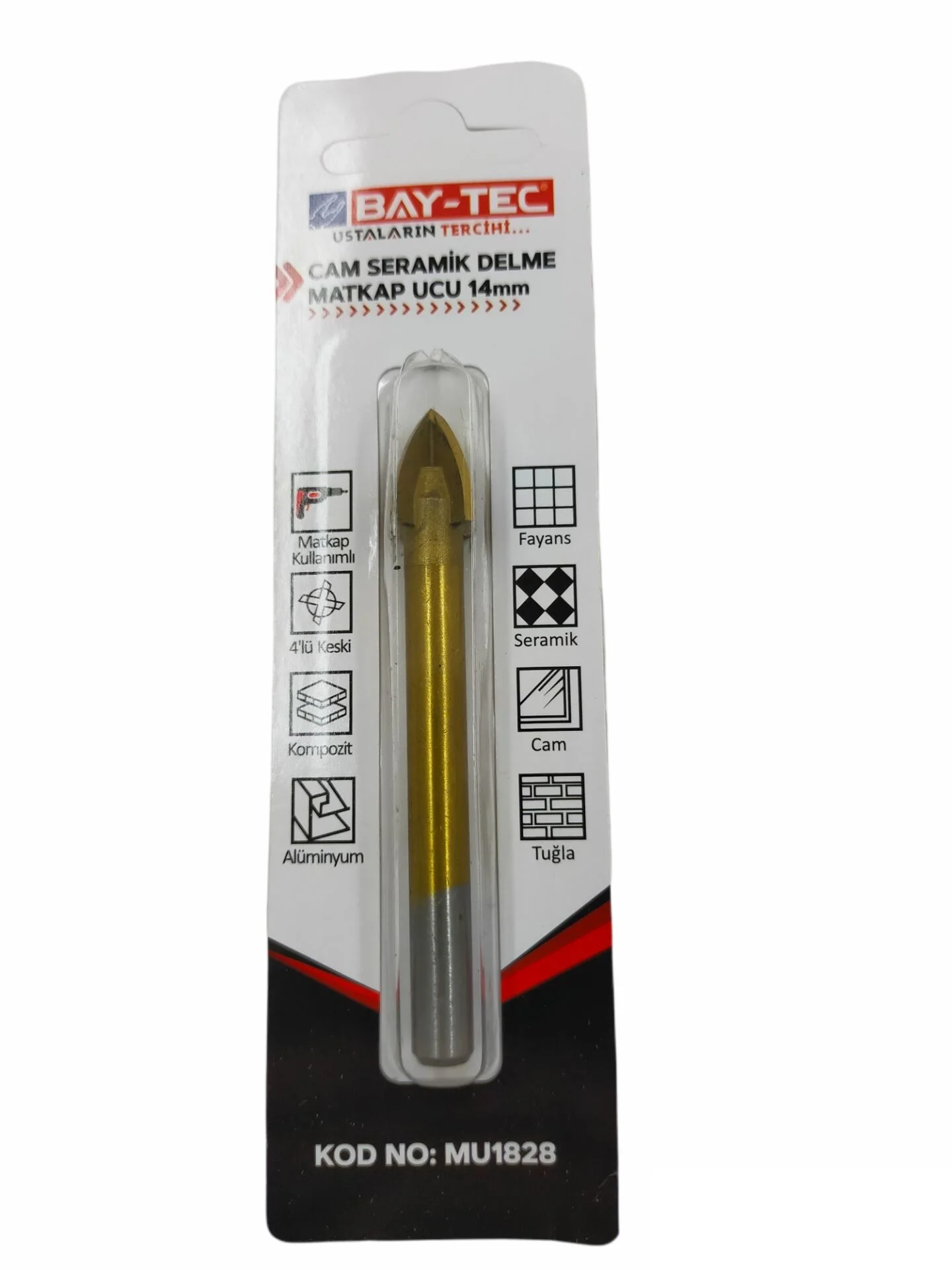 Mu1828   Bay-Tec Cam Delme Matkap Ucu 14Mm