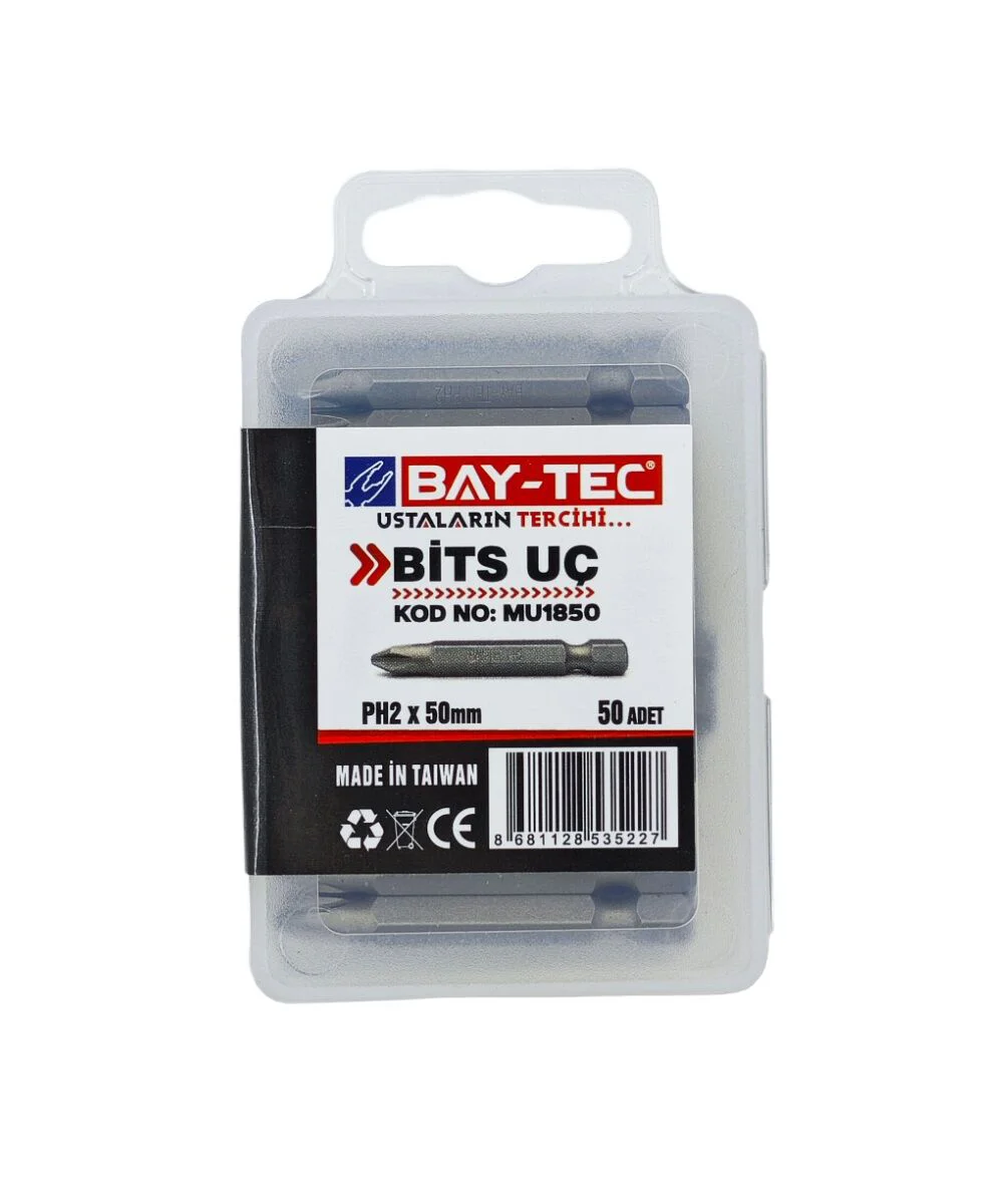 MU1850   Bay-Tec Yıldız Bits Uç PH2*50mm
