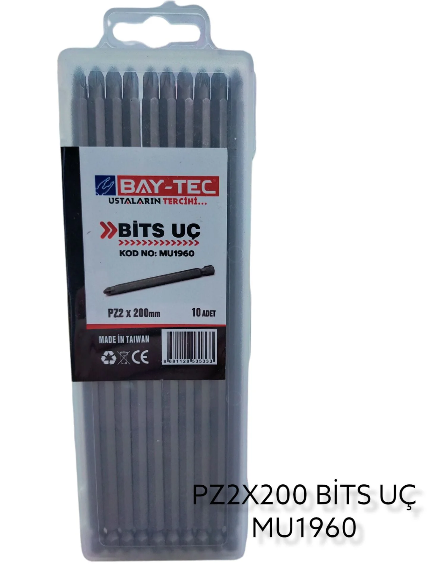 Mu1960   Bay-Tec Pozi Bits Uç Pz2*200Mm