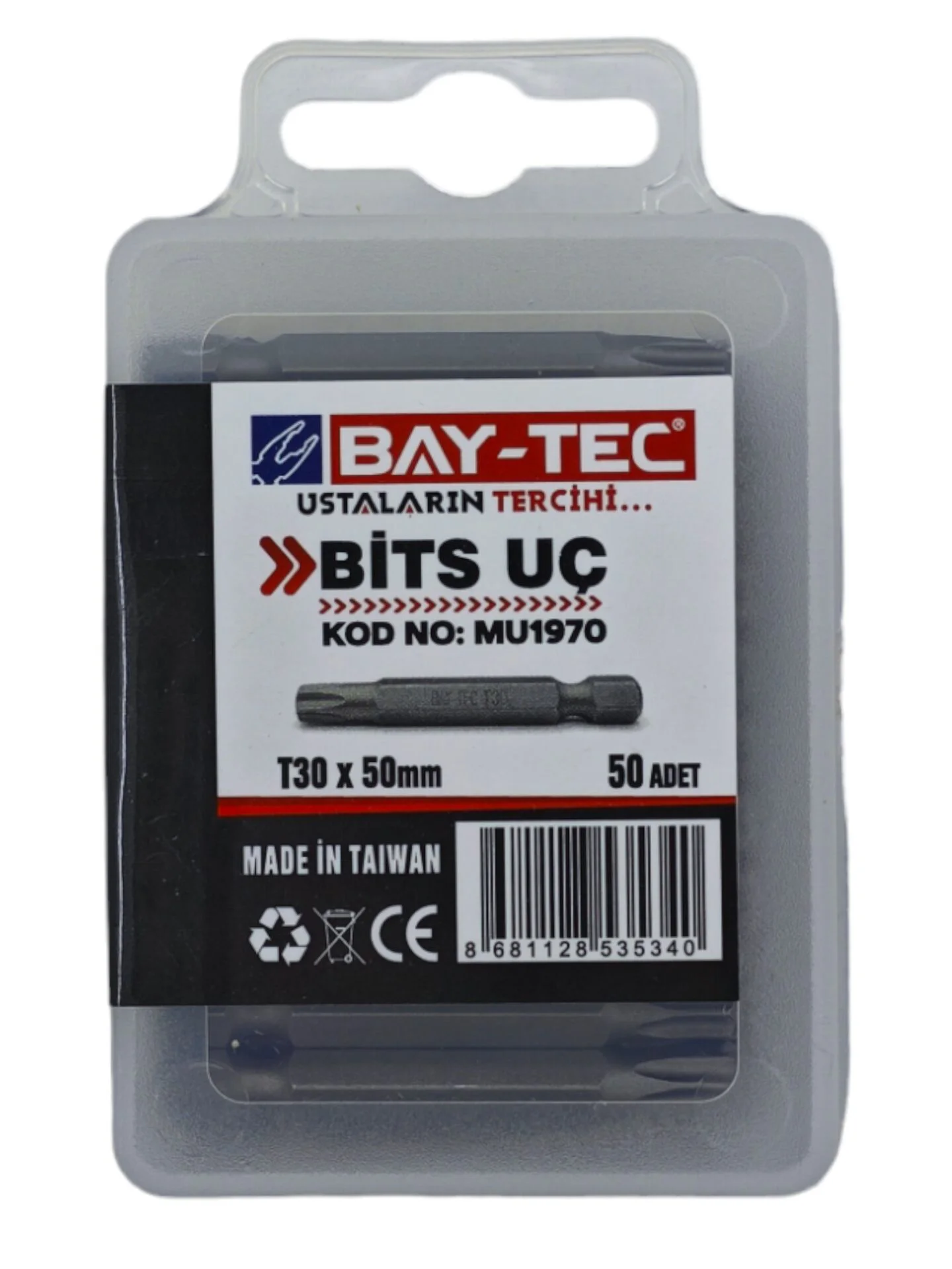 Mu1970   Bay-Tec Kare Tork Bits Uç T30*50Mm