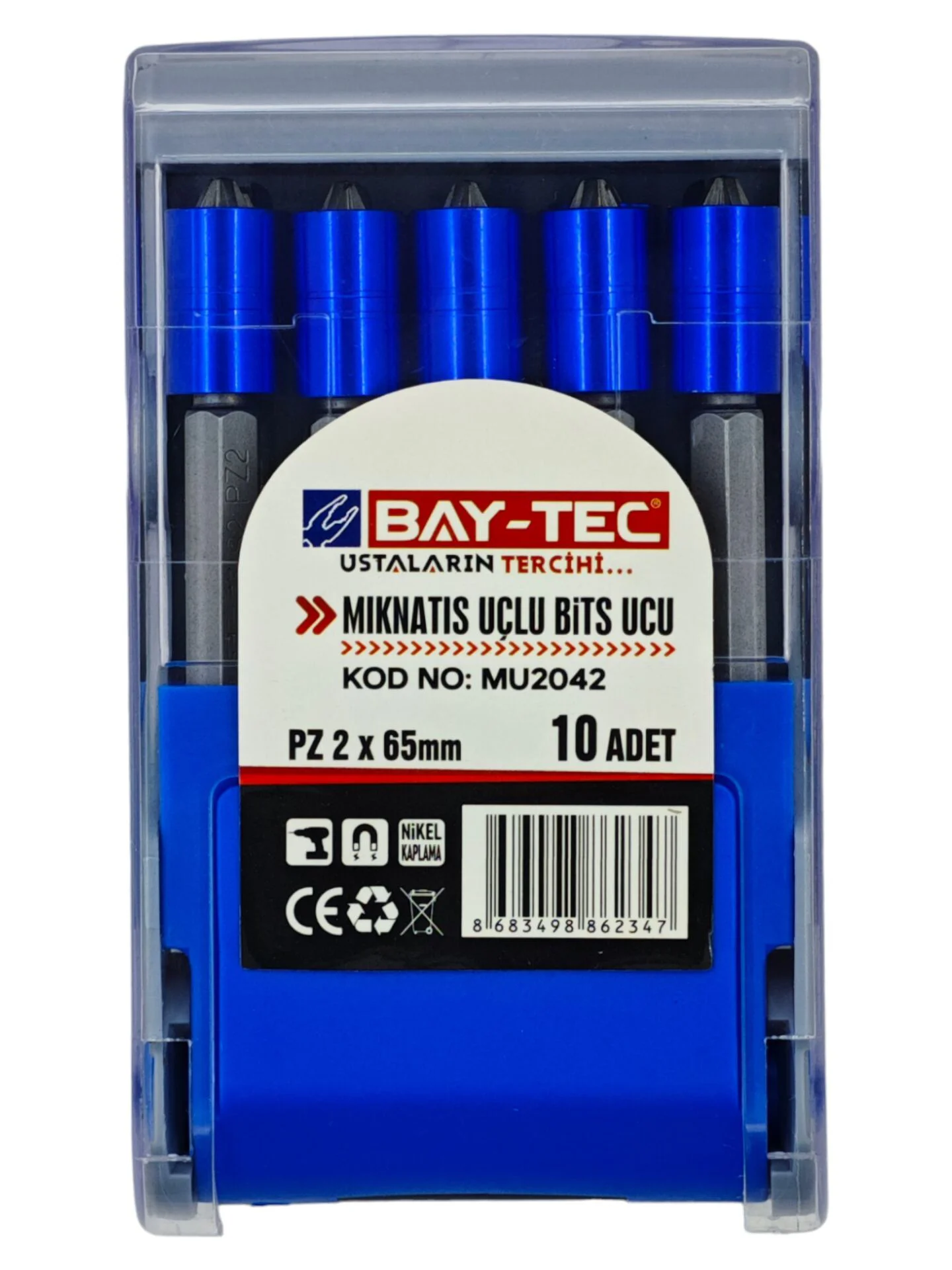 Mu2042   Bay-Tec Miknatıs Uçlu Bits Uç Pz 65Mm