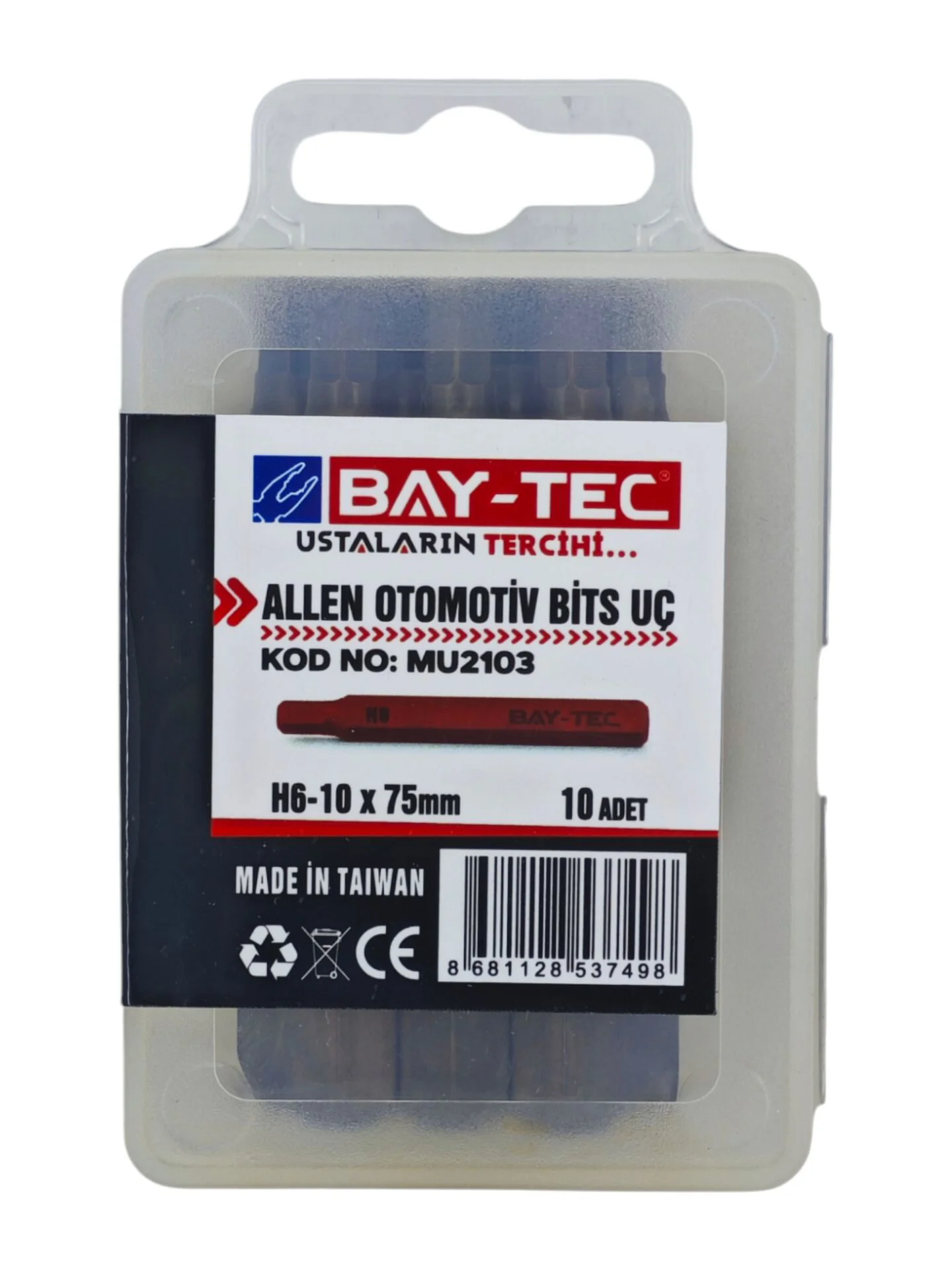 MU2103   Bay-Tec Allen Otomotiv Bits Uc H6-10*75mm