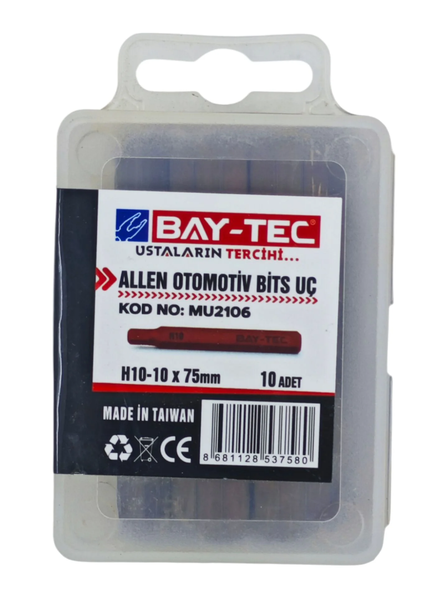 MU2106   Bay-Tec Allen Otomotiv Bits Uc H10-10*75mm
