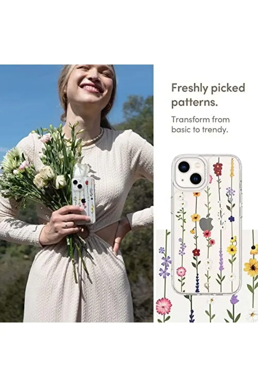 MUARTSHOP Ciel by CYRILL iPhone 13 mini Kılıf Cecile Flower Garde