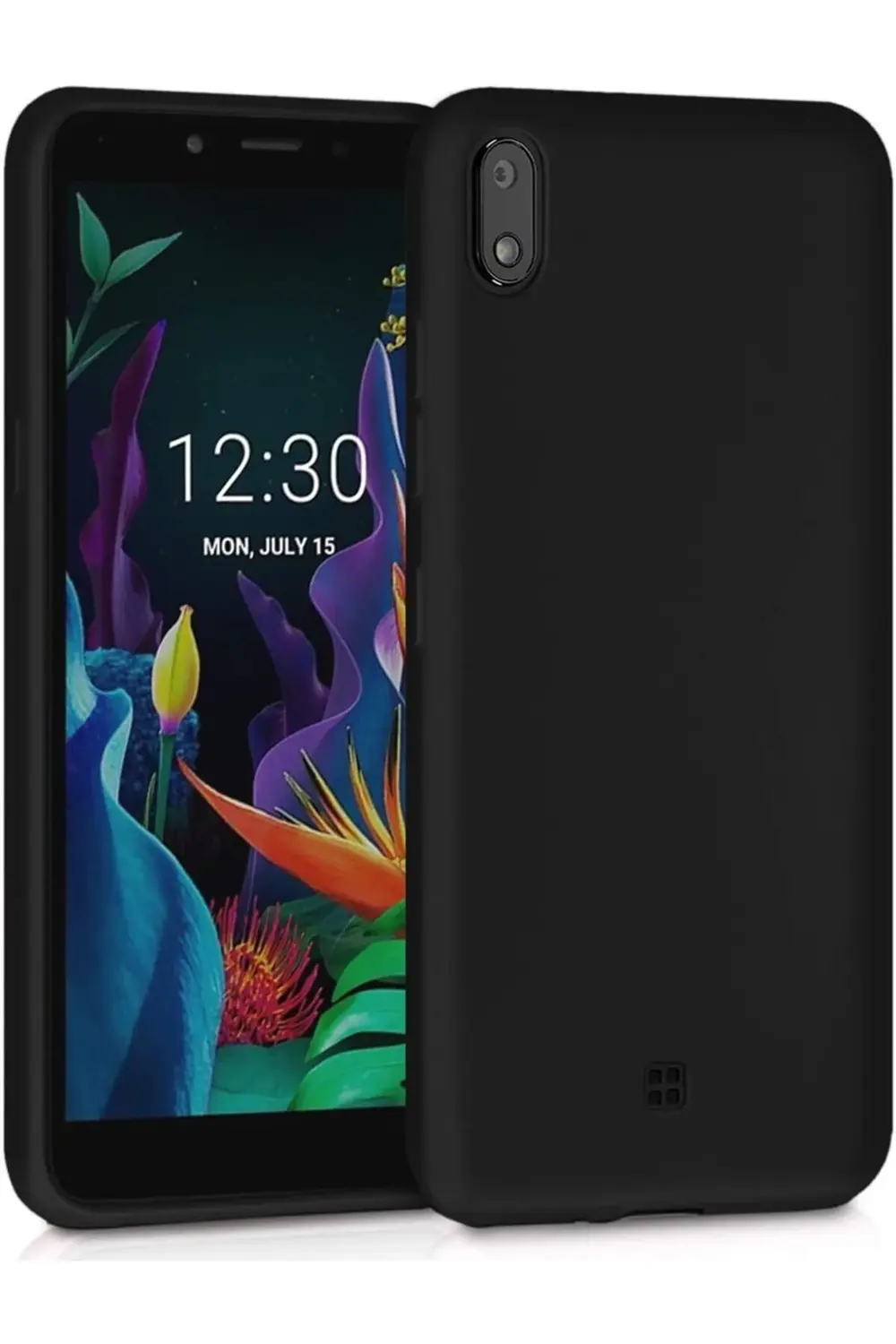 MUARTSHOP Matte Silicone LG K20 2019 için Kılıf Siyah [K20 2019 i