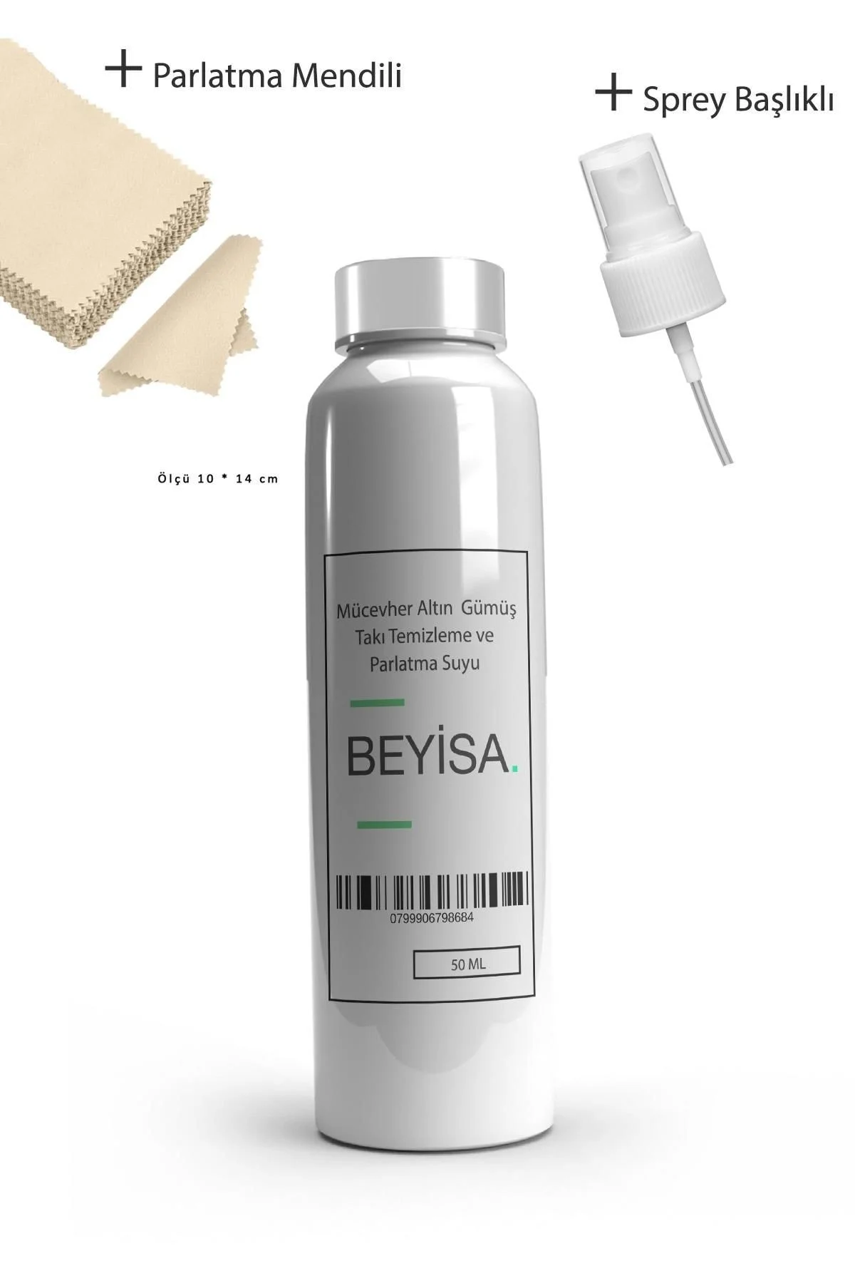 Mücevher Altın Ve Gümüş Takı Temizleme Ve Parlatma Suyu 50 Ml