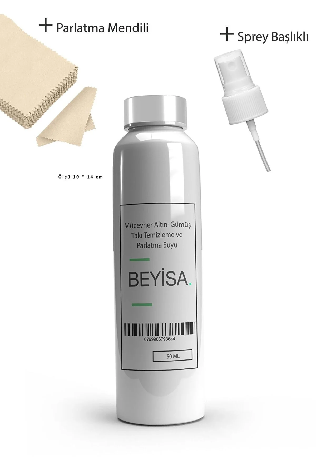 Mücevher Altın Ve Gümüş Takı Temizleme Ve Parlatma Suyu 50 Ml