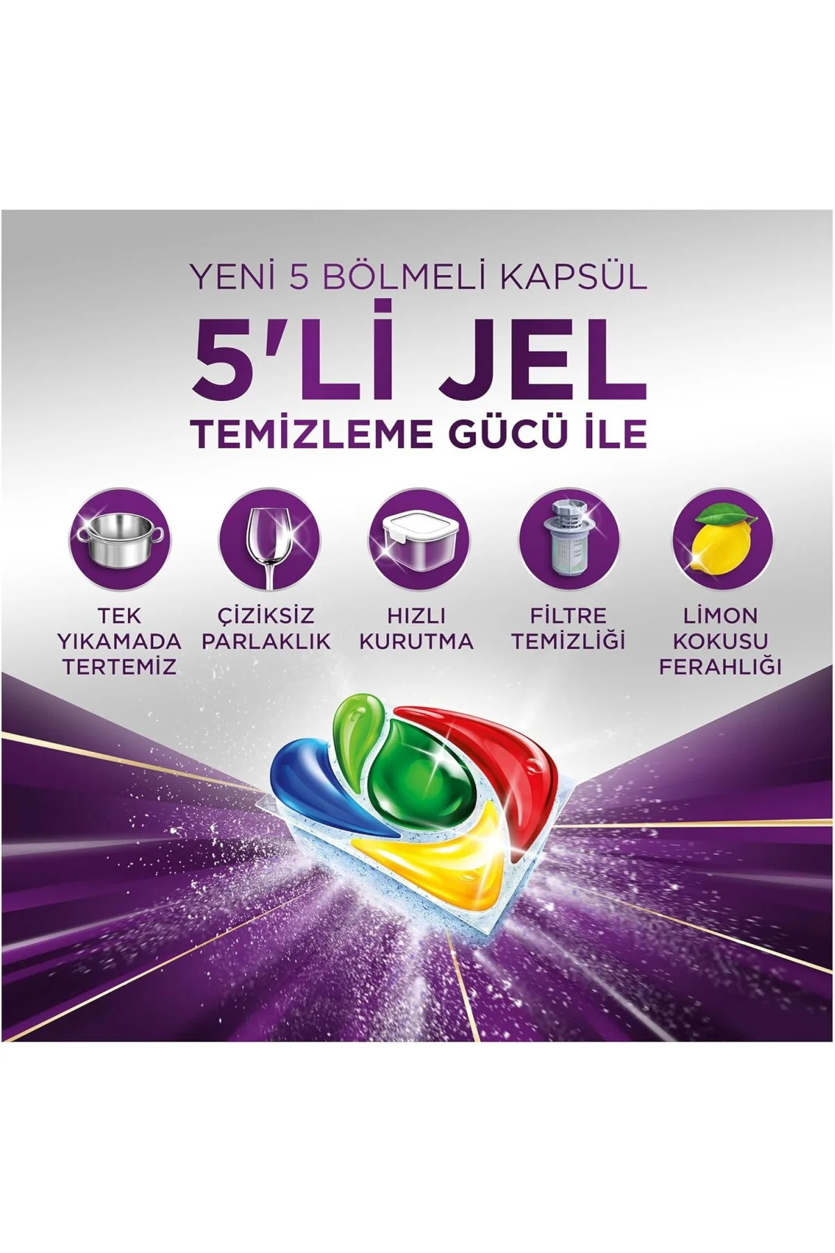 Mucize Bulaşık Makinesi Deterjanı Kapsülü/Tableti 45 Yıkama