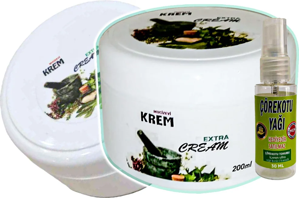 Mucizevi Krem 2'li Set + Çörek Otu Yağı — Cildi Besleyen Teskin Edici Bakım