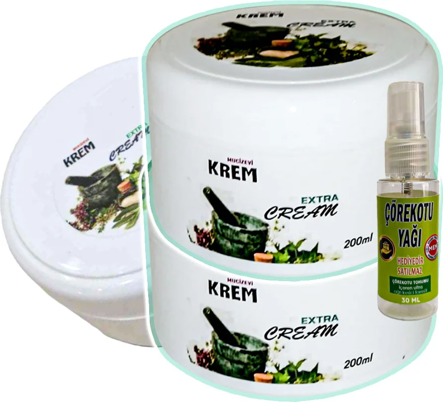 Mucizevi Krem 3'lü Set 125 ml + Çörek Otu Yağı 30 ml - Cilt Bakımında Doğal Çözüm Fiyatı, Yorumları ve Özellikleri
