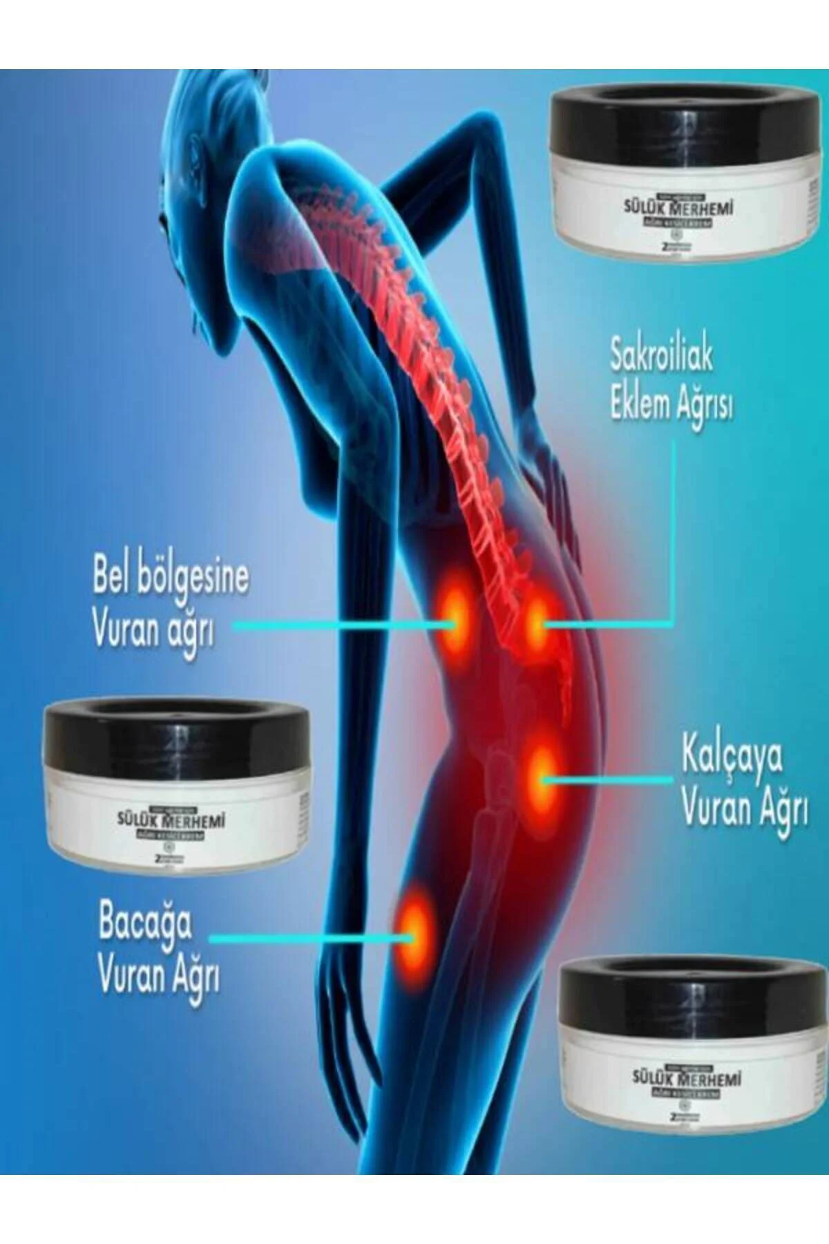 Mucizevi Sülük Merhemi - Rahatlatıcı Masaj Kremi 50ml 2 Adet Fiyatı, Yorumları ve Özellikleri