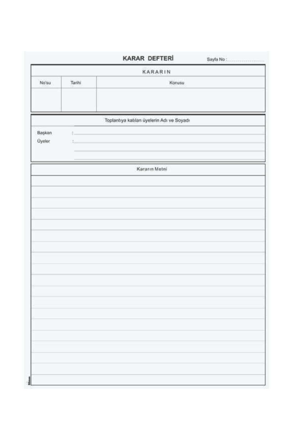 Dilman Müdür Karar Defteri Numaralı