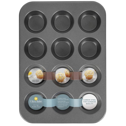 Muffin Cupcake Kalıbı 12 Gözlü Pişirme Kabı Yapışmaz Yüzeyli