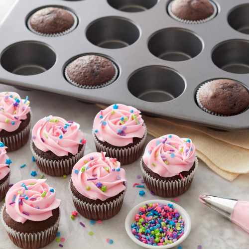 Muffin Cupcake Kalıbı 12 Gözlü Pişirme Kabı Yapışmaz Yüzeyli
