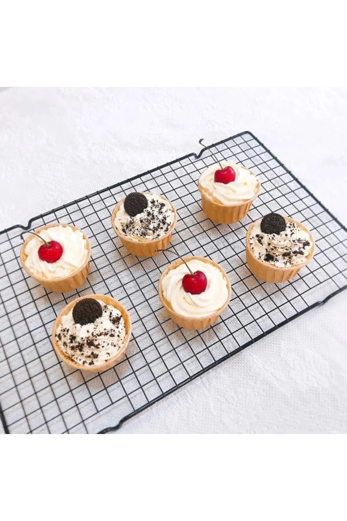 Muffin Cupcake Kek Kalıbı Kapsülü – Kraft Renk, 20 Adet Tek Kulla