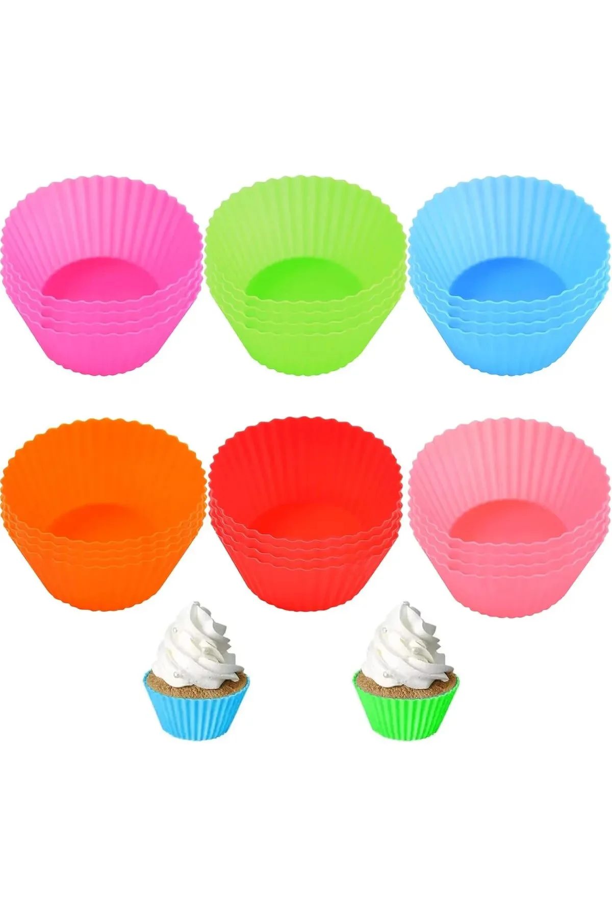 Muffin Kalıbı - Sürekli Kullanım Muffin Kek Kalıbı 6 ADET