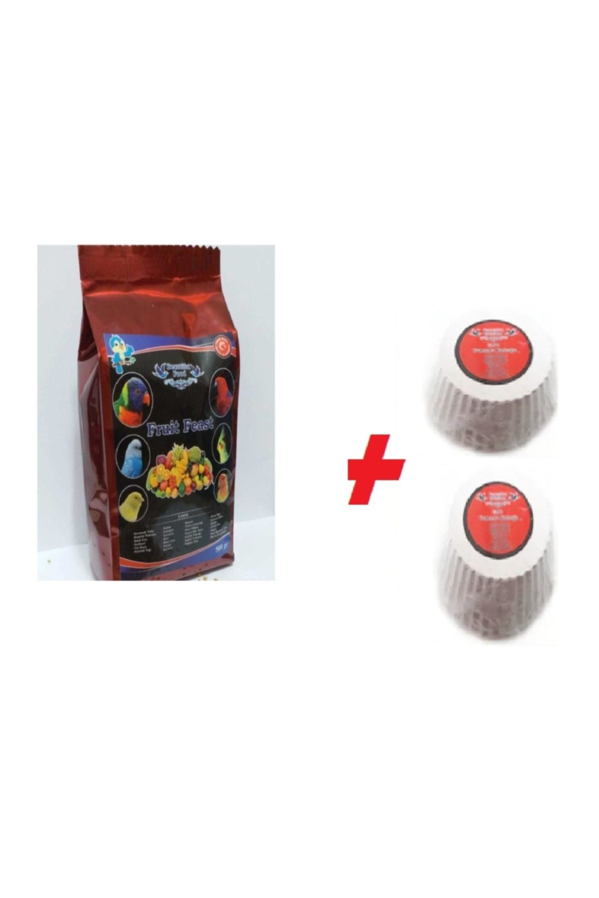 Beatiful Muhabbet & Kanarya Mamasi Meyveli Mama 500Gr+Gaga Taşix2 (Sağlikl
