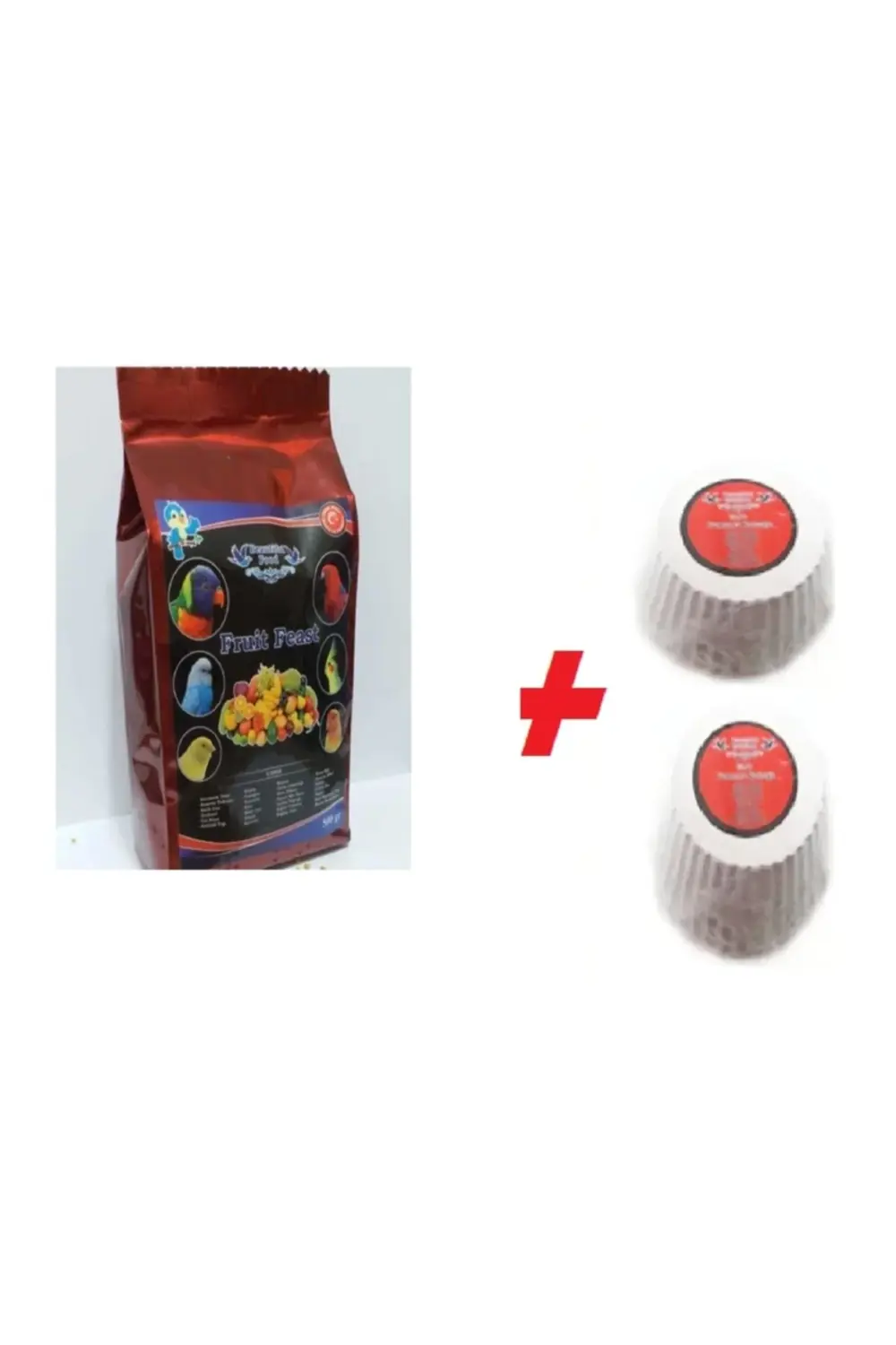 Muhabbet & Kanarya Maması Meyveli Mama 500gr+gaga Taşıx2 (sağlıkl