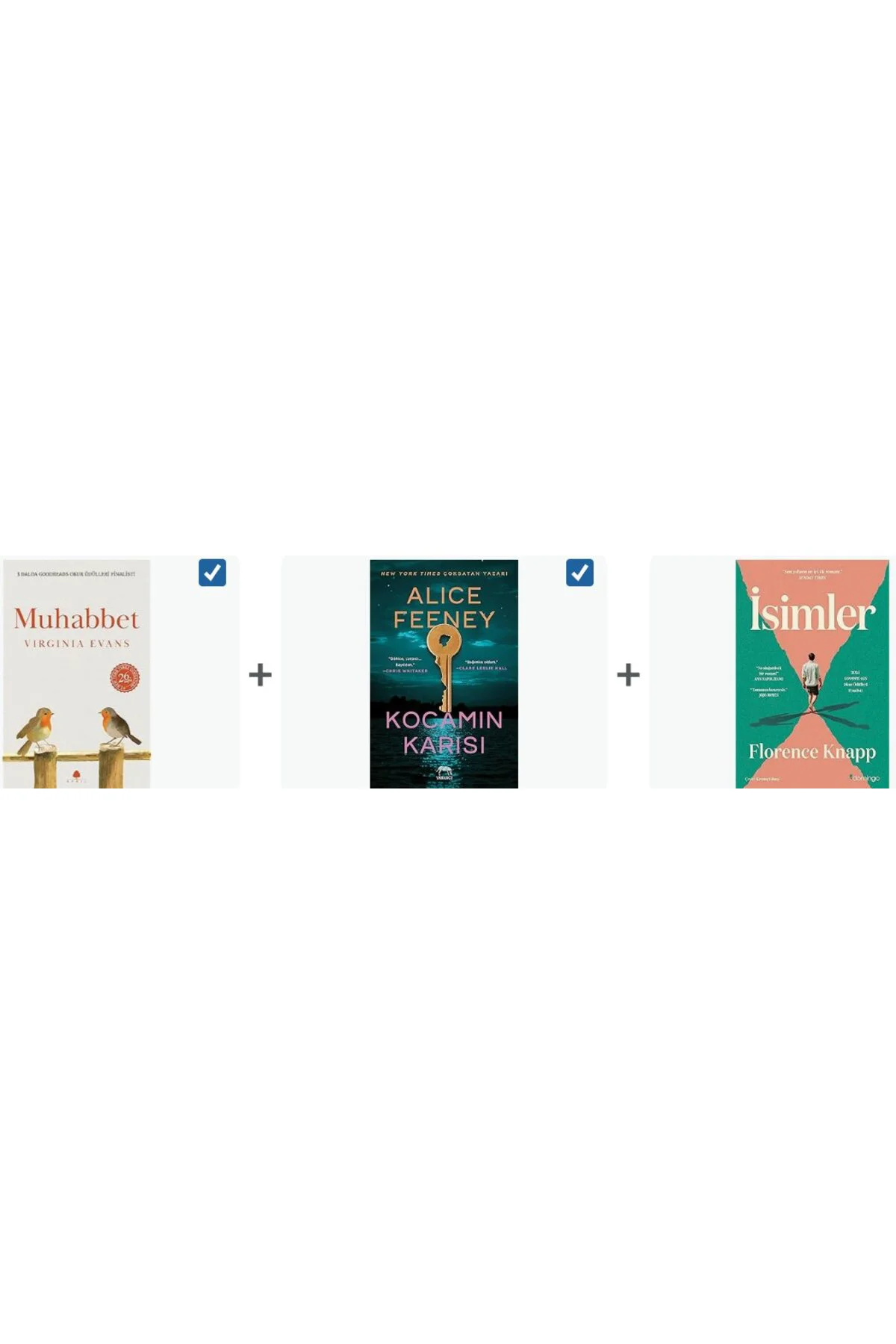 muhabbet + kocamin karisi + isimler =(3 kitap)
