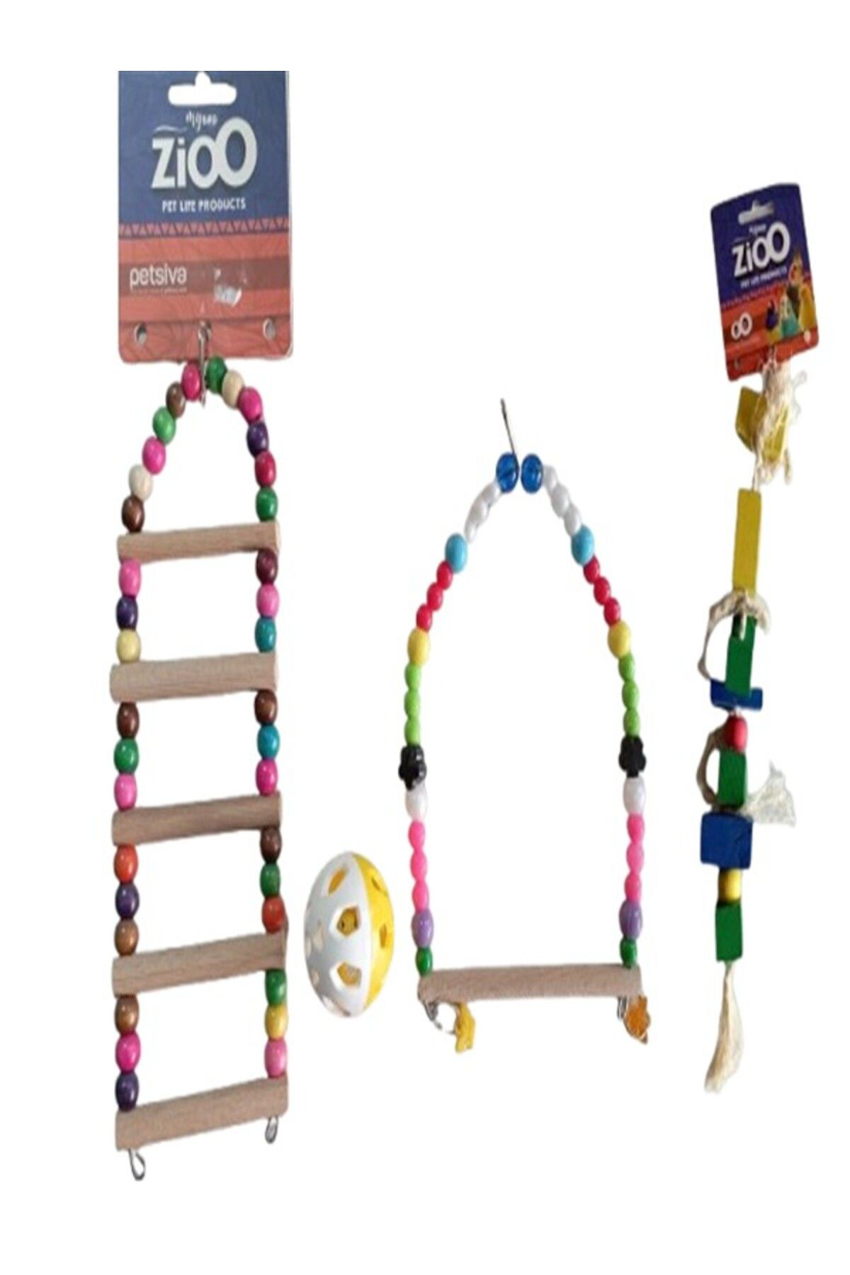 Zio Muhabbet Kuşu İçin Oyuncak Seti