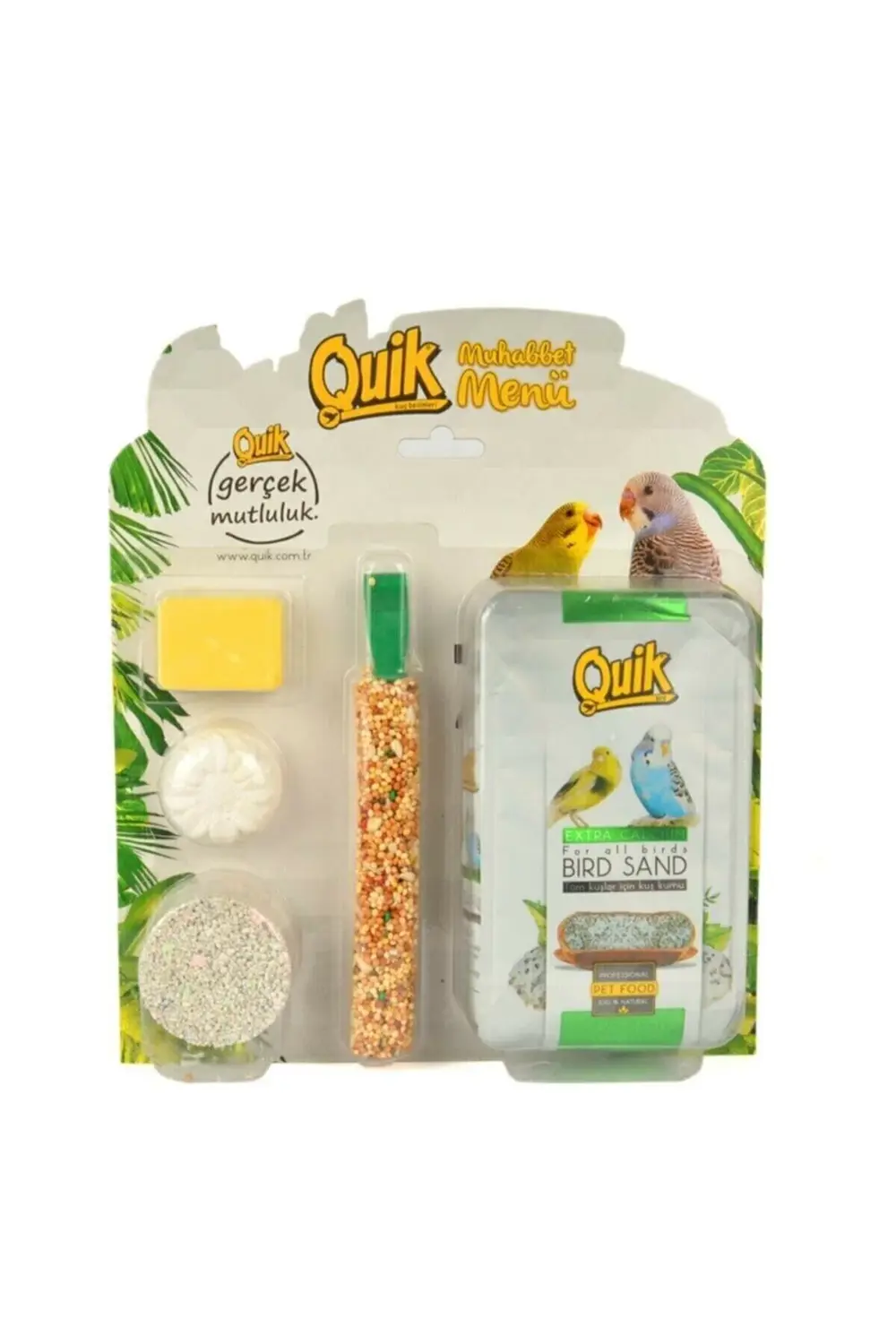 Muhabbet Kuşu Menü Kuş Kraker Gagataşı Ve Kum Seti (1PAKET)74100s