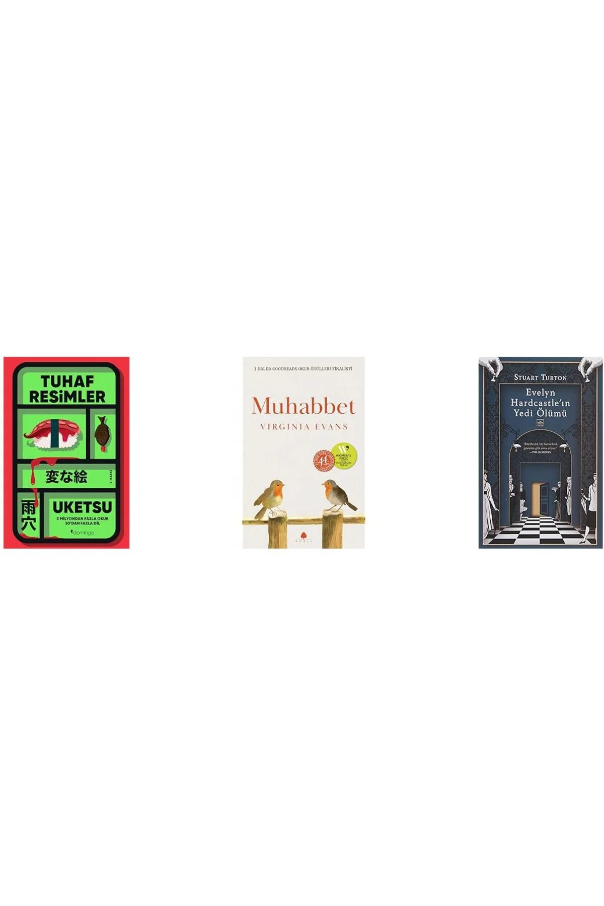 muhabbet +tuhaf resimler+evelyn hardcastle nin yedi olumu=(3kitap) Fiyatı, Yorumları ve Özellikleri