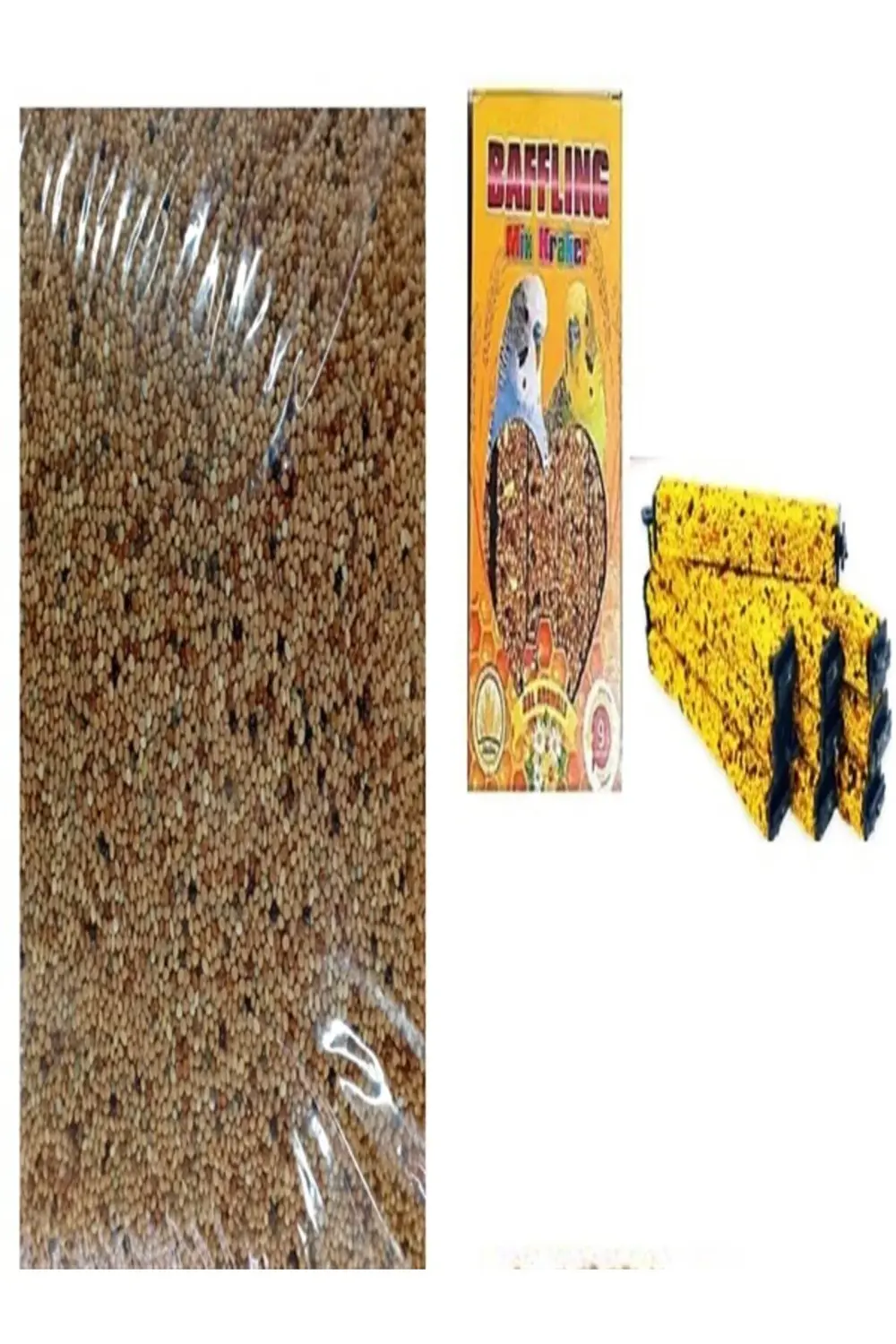 MUHABBET YEMİ 2,5 KG + BAFFLİNG KUŞ MİX KRAKER 10 'LU