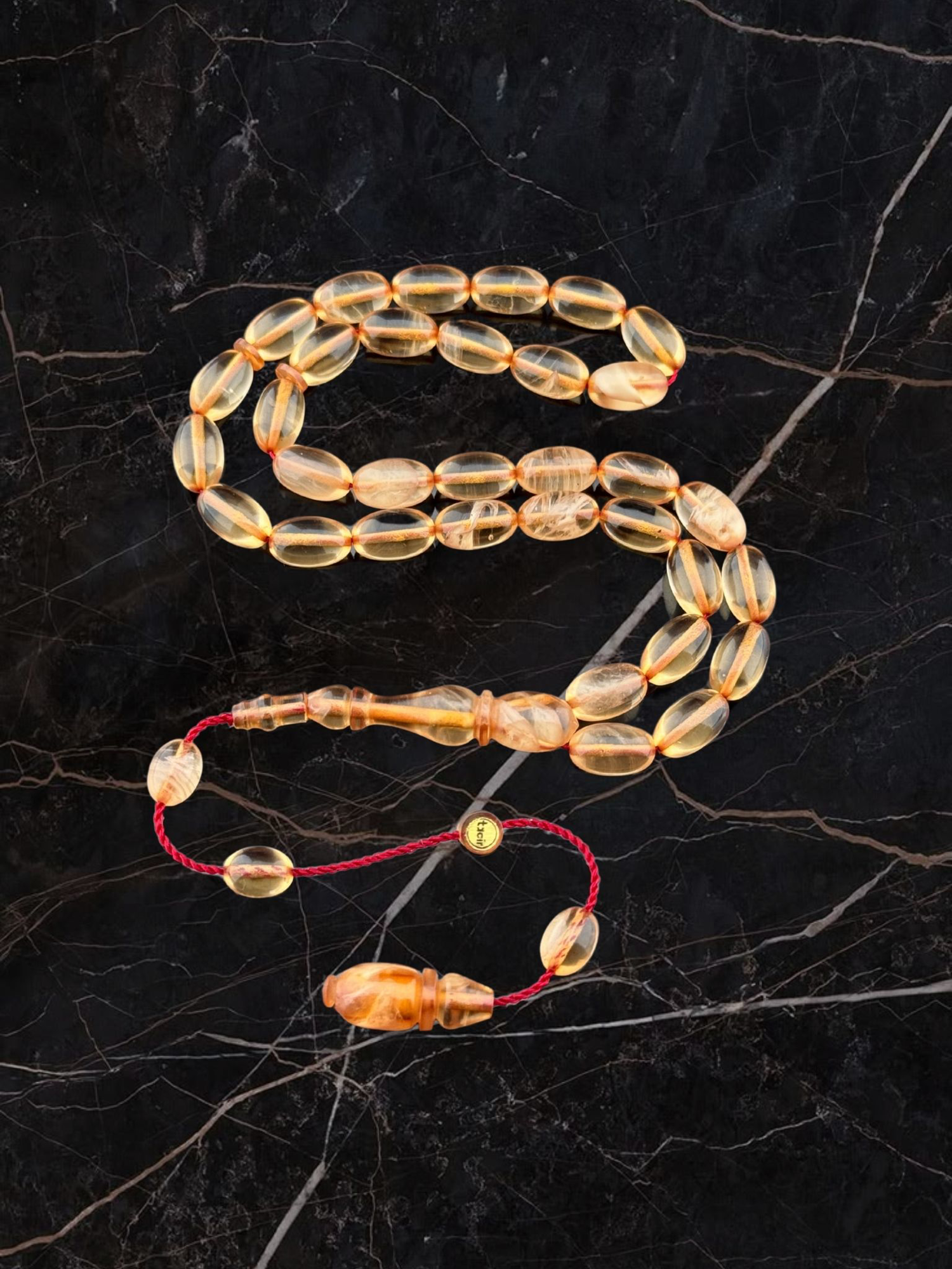 Muri Tesbih Muhammet Tacir Sikma Kehribar Beyzi Kesim 6,50X10,50