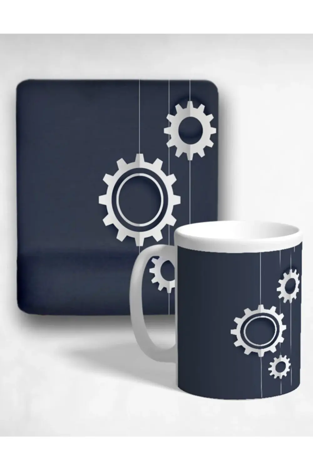 Mühendislik Bilek Destekli Mouse Pad Ve Kupa Bardak Seti