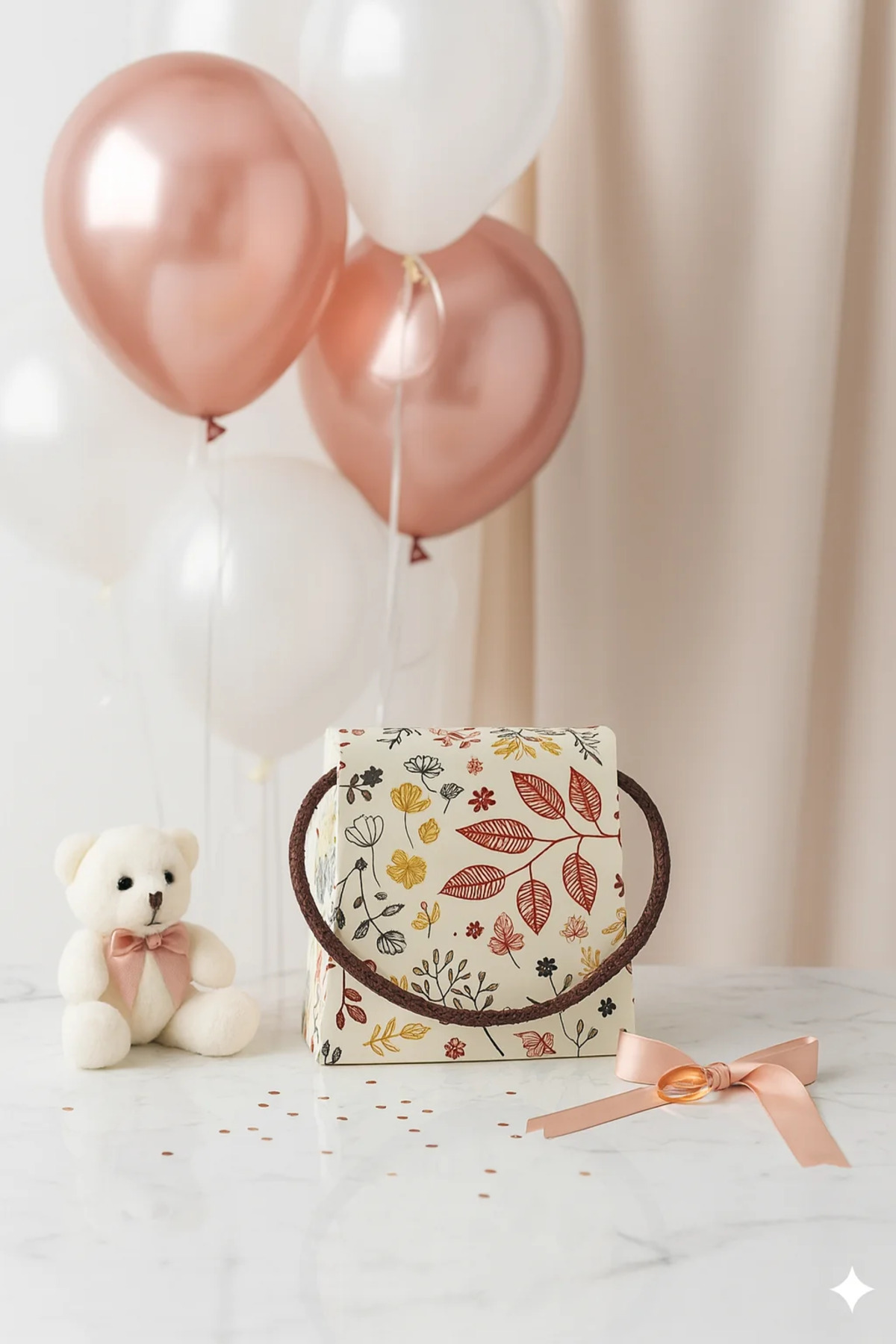 Muhteşem 2’li Hediyelik Karton Çanta–Özel Günler & Sevgililer Gün