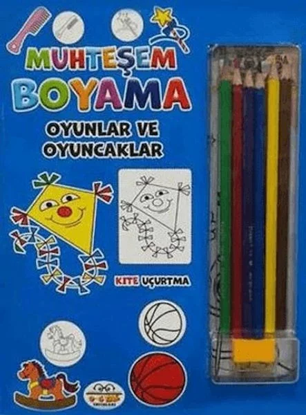 Muhteşem Boyama - Oyunlar ve Oyuncaklar + 6lı Boya Kalemi Fiyatı, Yorumları ve Özellikleri