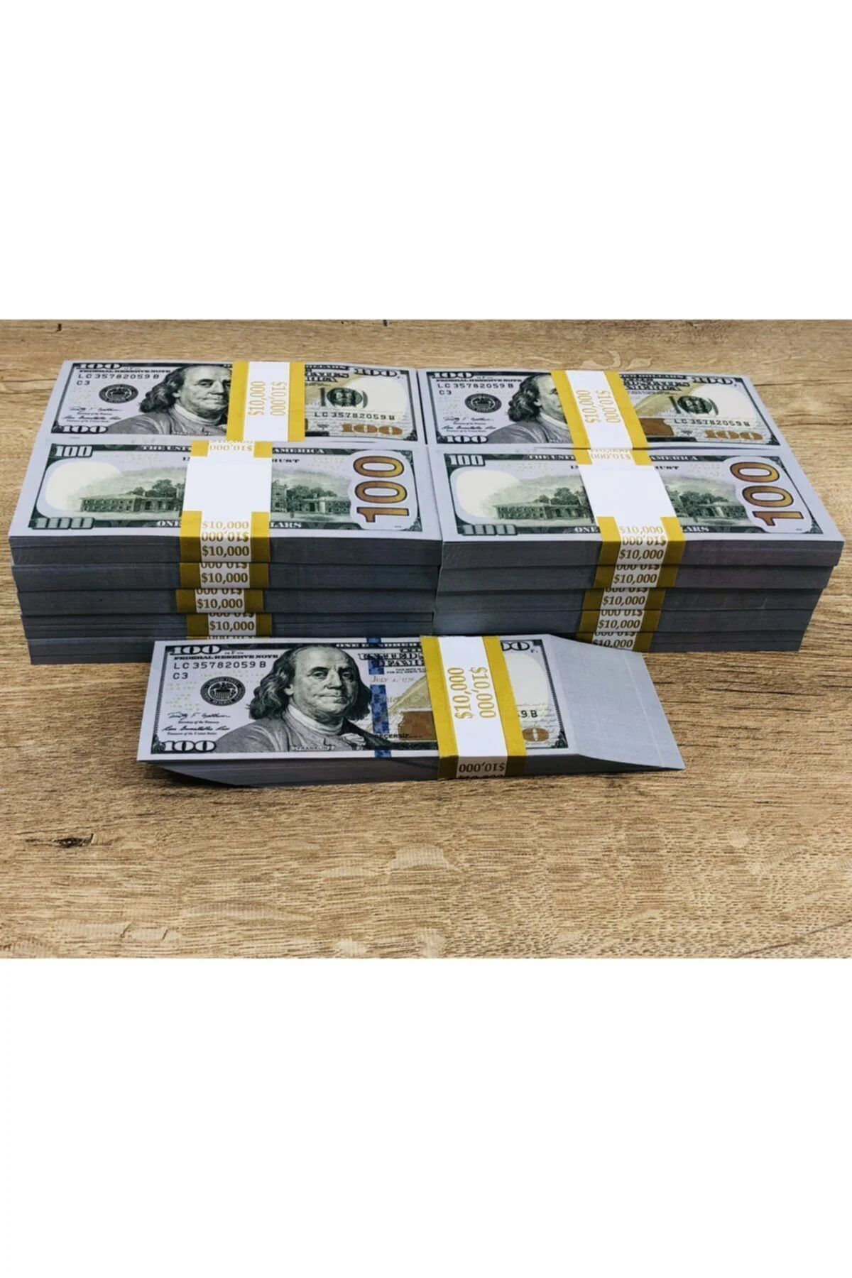 Muhteşem Görünümlü Çil Çil Amerikan Dolarları 30 Deste 100 Dolar