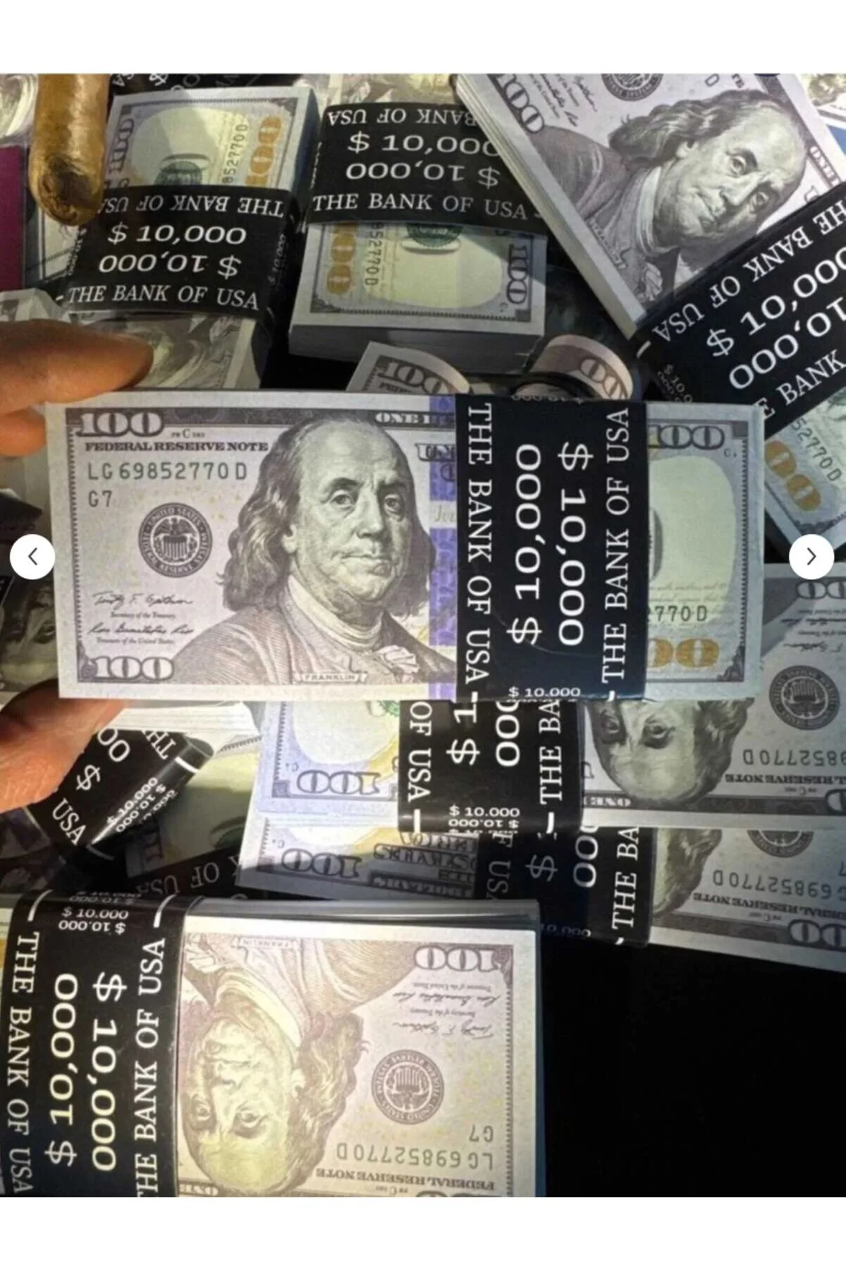 Muhteşem Görünümlü Çil Çil Amerikan Dolarları 30 Deste 100 Dolar 