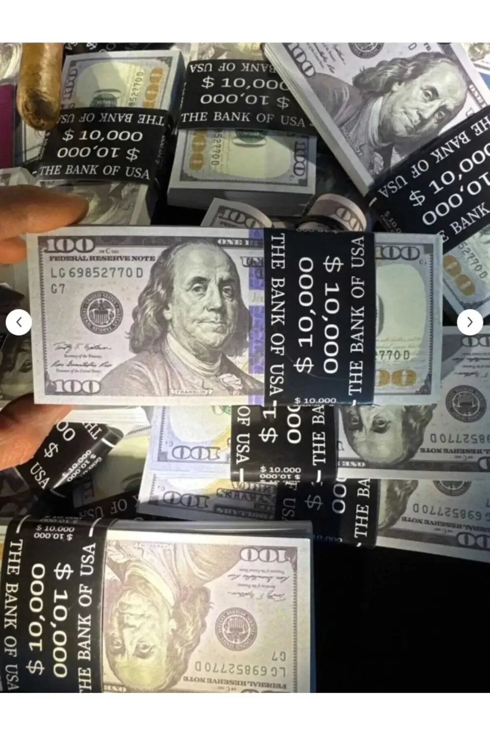 Muhteşem Görünümlü Çil Çil Amerikan Dolarları 30 Deste 100 Dolar