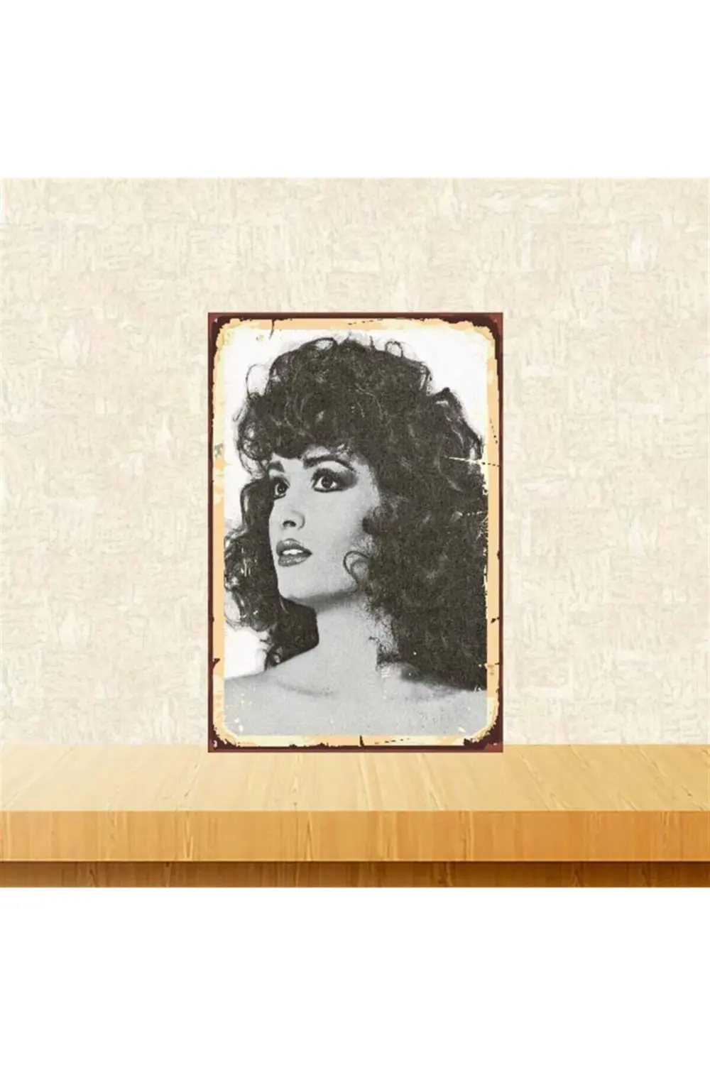 Müjde Ar 20x30 cm Retro Ahşap Poster Tkfx3914