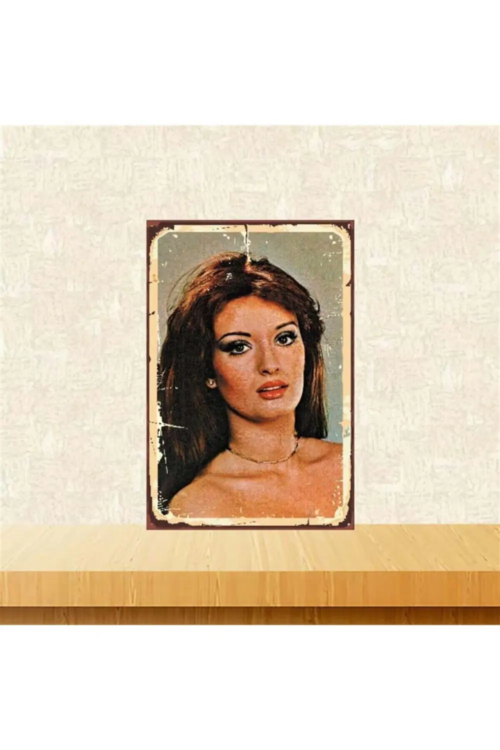 Müjde Ar Retro Ahşap Poster Tkfx3819 20 30 cm