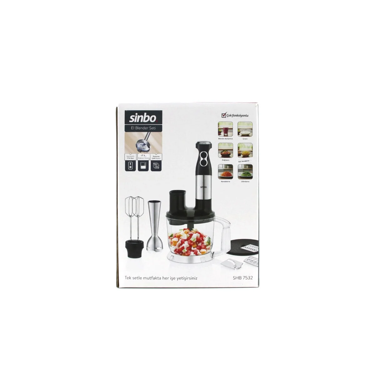 Multi Blender Seti 2lt Hazneli Shb-7532 Bx40 Fiyatı, Yorumları ve Özellikleri