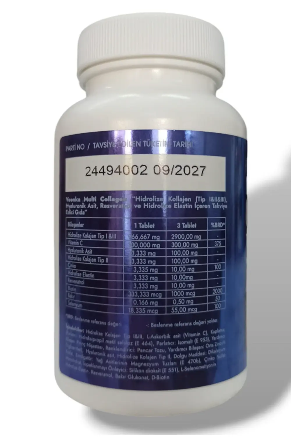 Multi Collagen Powder Hidrolize collagen 90 Tablet