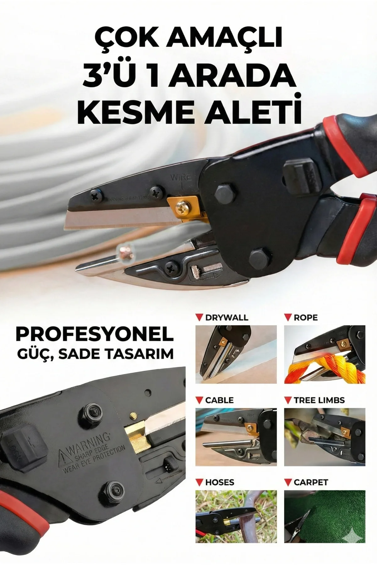 Multi Cutter Kalın Ve Sert Malzeme Kesme Aleti Multi Cutter Kalın Ve Sert Malzeme Kesme Aleti - Görsel 4