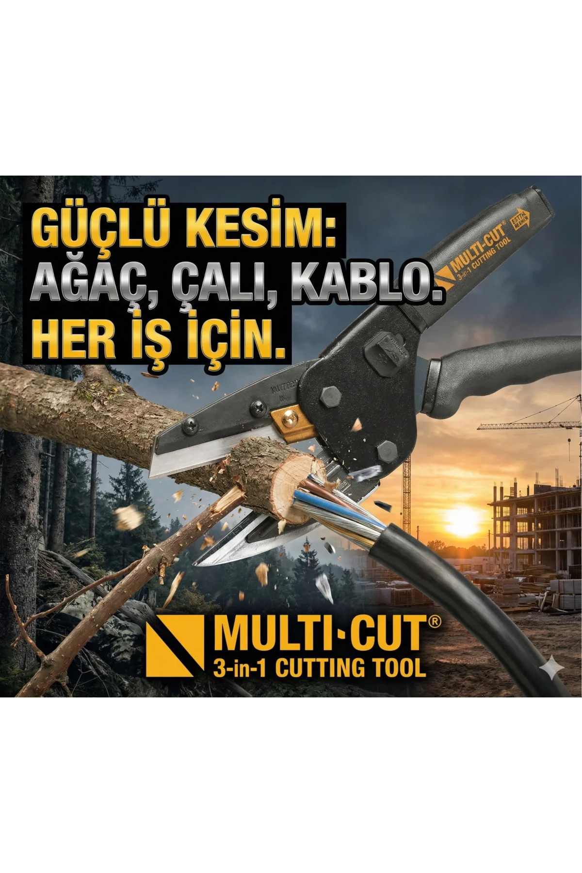 Multi Cutter Kalın Ve Sert Malzeme Kesme Aleti Multi Cutter Kalın Ve Sert Malzeme Kesme Aleti