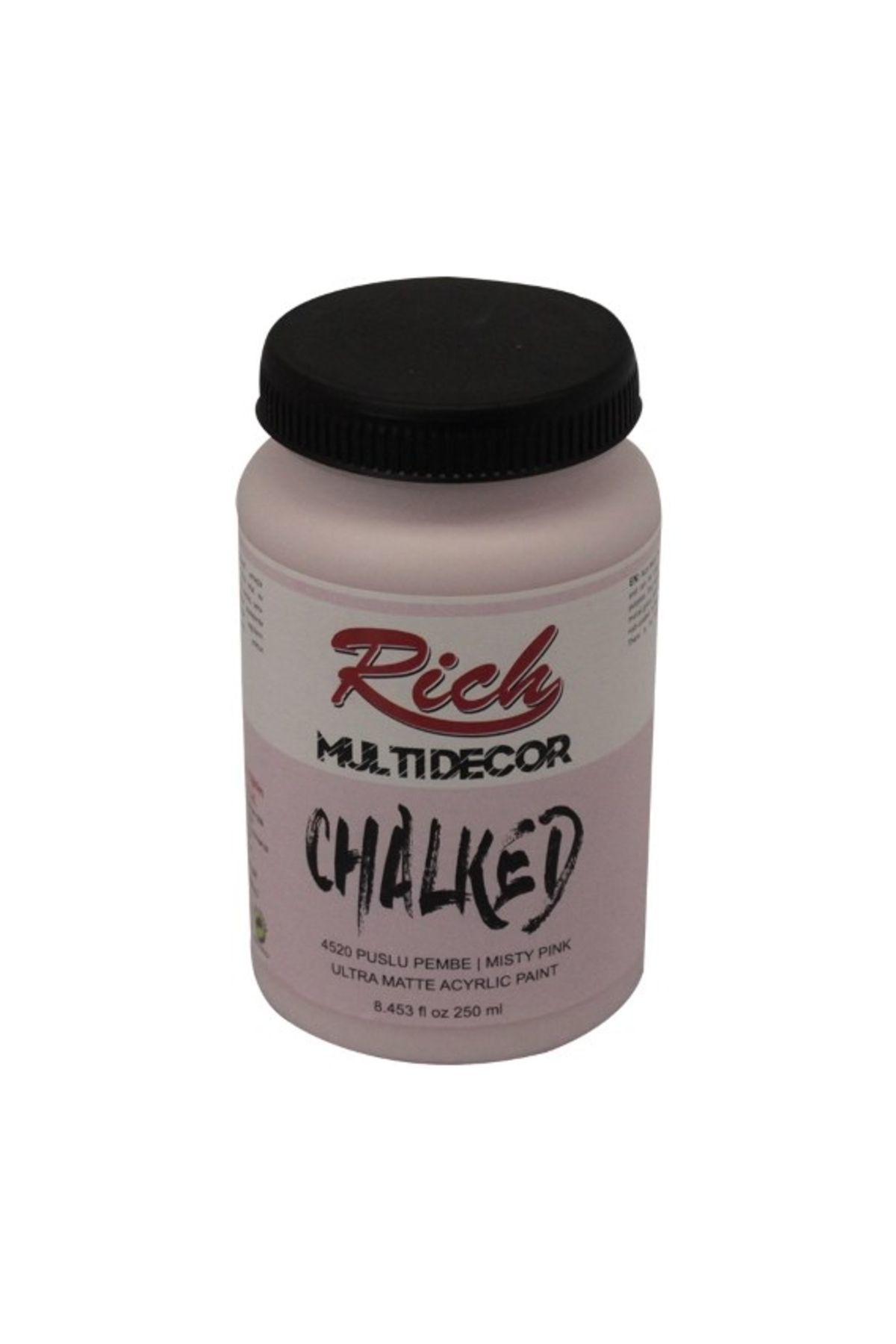 Rich Multi Decor Chalked Akrilik 250Ml N:4520 Puslu Pembe